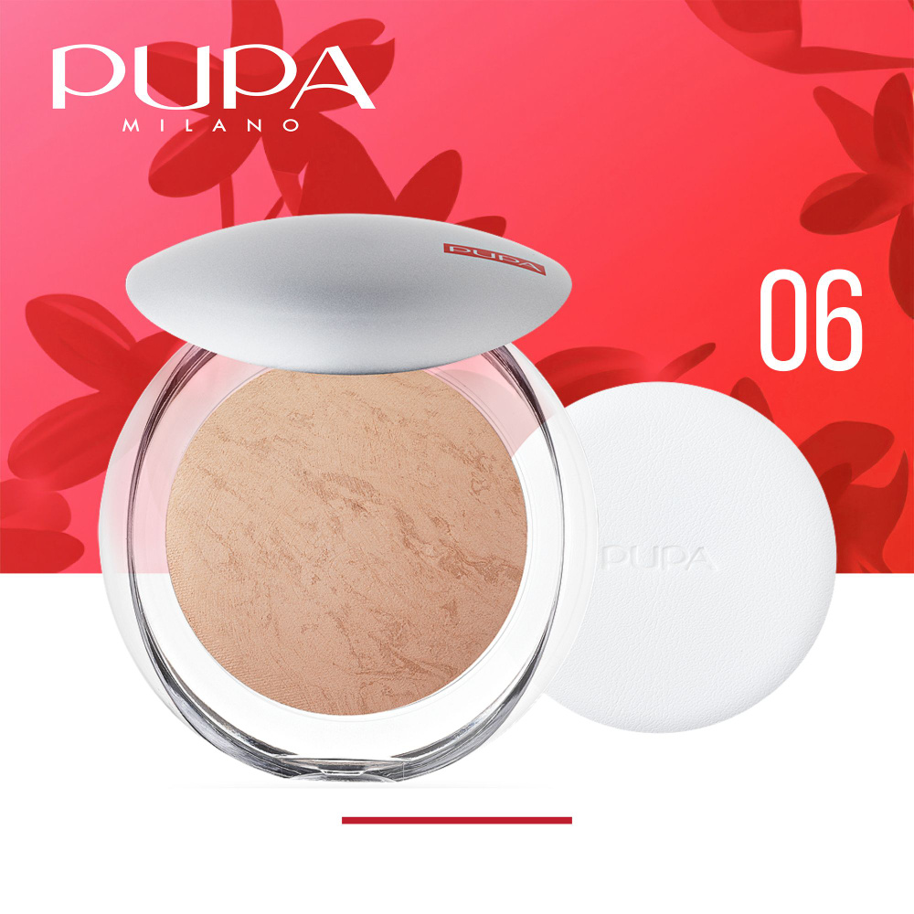 PUPA Пудра запеченная Luminys Baked Face Powder, тон 06 бисквит #1