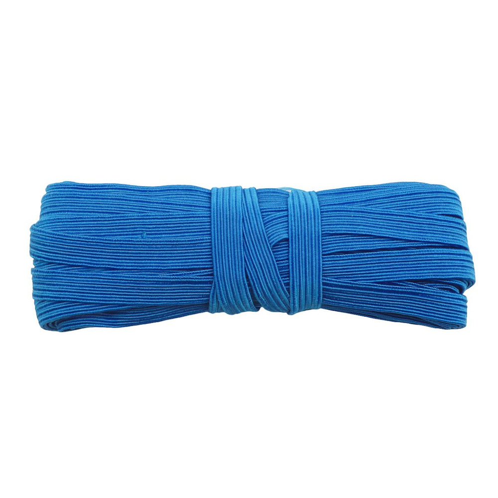 Резинка бельевая для шитья, 5.5 г/м, эластичность 210% , 10 мм*10 м, синяя, Красная лента  #1