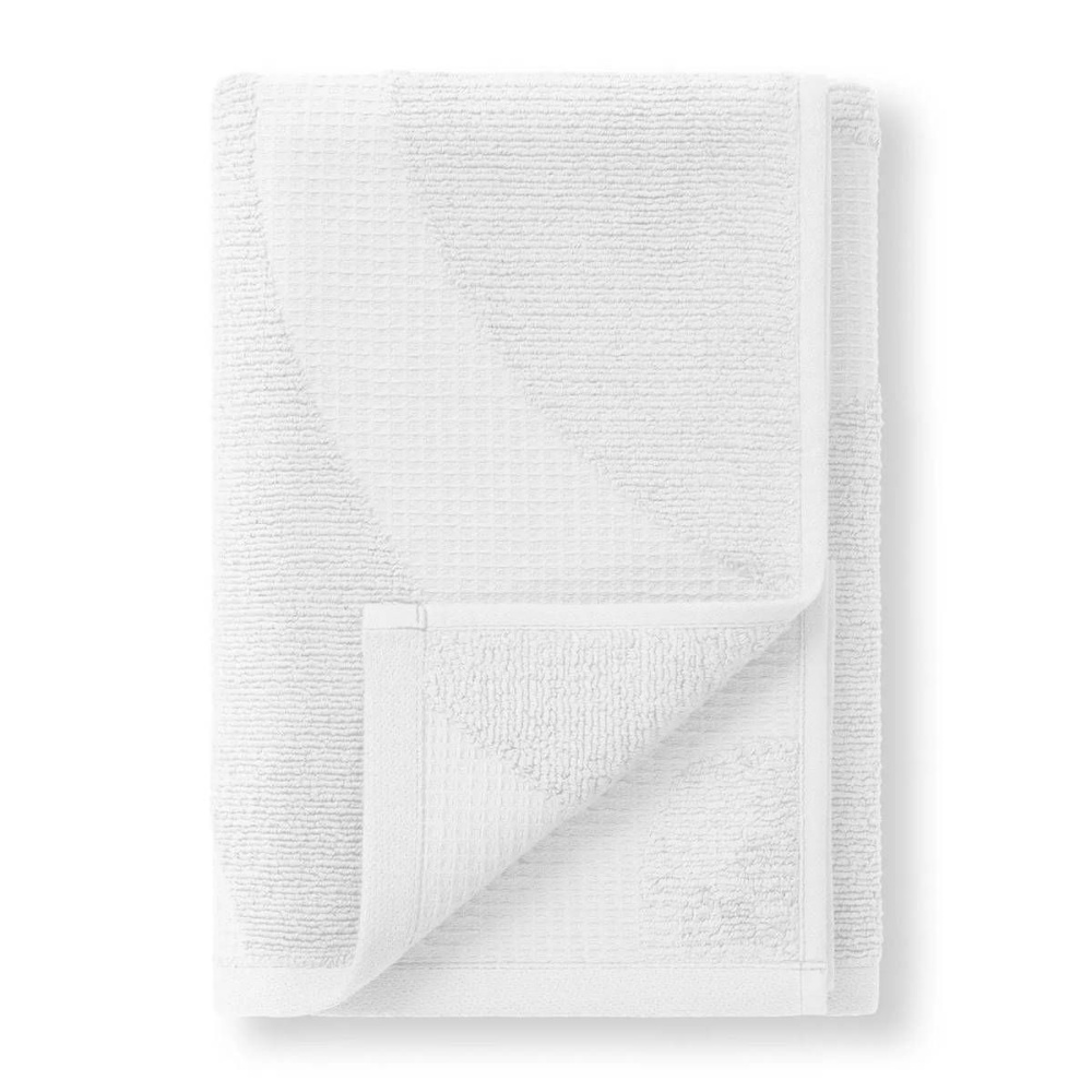 Verossa Полотенце для лица, рук Wave Texture, Хлопок, 50x90 см, белый, 1 шт.  #1