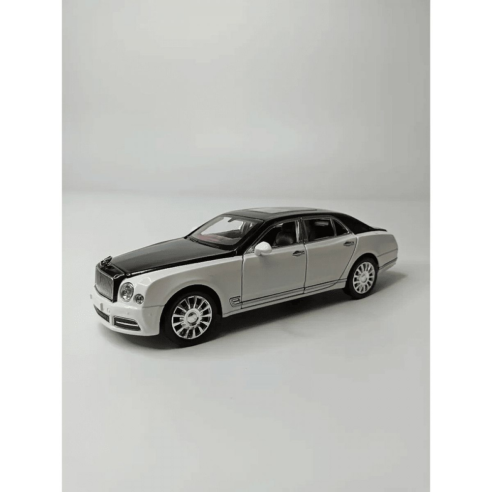 Детская машинка Bentley Mulsanne 1:24/белый; черный #1