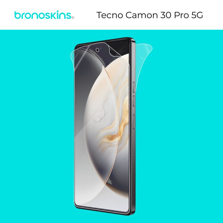 Защитная бронированная пленка на экран и заднюю панель Tecno Camon 30 Pro 5G (Глянцевая)  #1