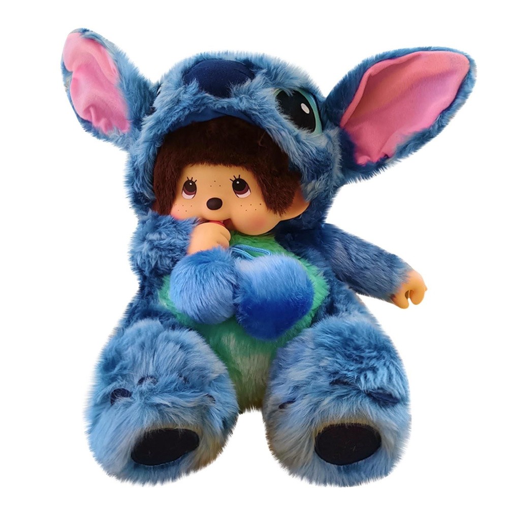 Мультяшная анимация Mon chhichi Stitc_h, плюшевая игрушка, детская плюшевая кукла, мягкая милая мягкая #1