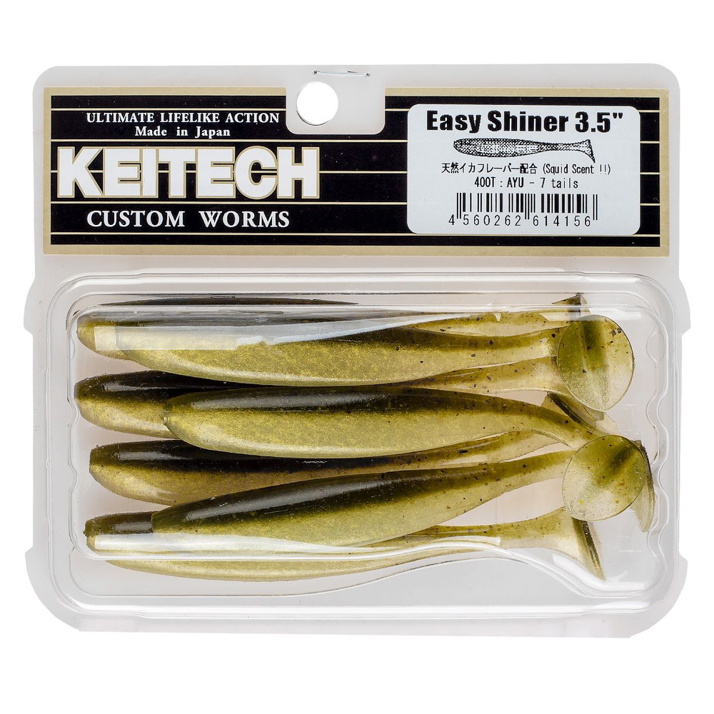 Приманка силиконовая Keitech Easy Shiner 3.5" #400 AYU #1