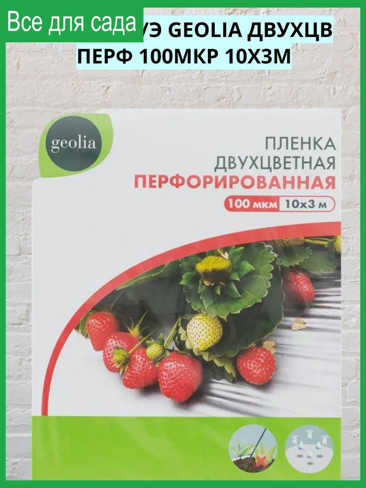 Пленка п/э двухцв перф 100мкр 10x3м #1