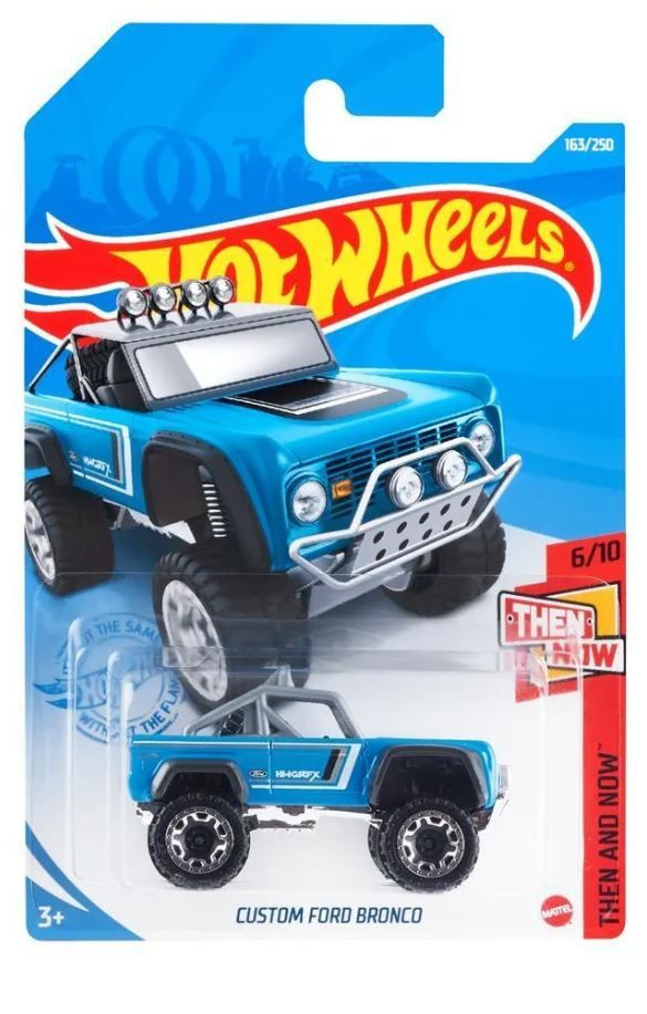 Машинка Hot Wheels Custom Ford Bronco / THEN AND NOW / Хот Вилс #1