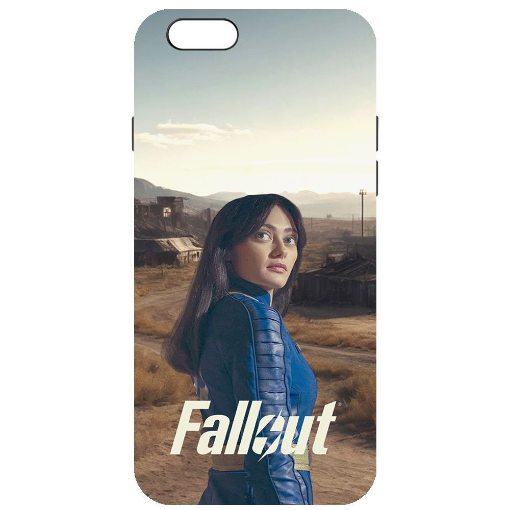 Чехол-накладка Krutoff Soft Case Фоллаут (Fallout) - Люси в пустошах для Apple iPhone 6/6s черный  #1