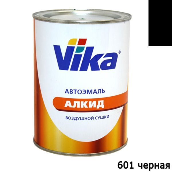 601 черная алкидная автоэмаль VIKA-60 (0,8кг) #1