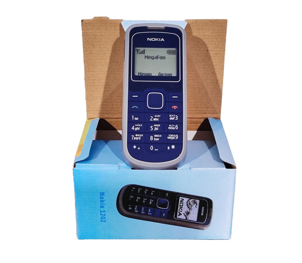Nokia Мобильный телефон Нокия 1202, синий #1