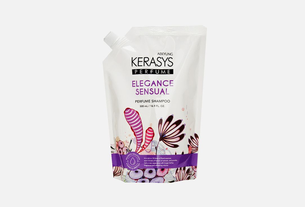 Шампунь для волос, сменный блок Kerasys Perfume Elegance & Sensual Shampoo, 500 мл  #1