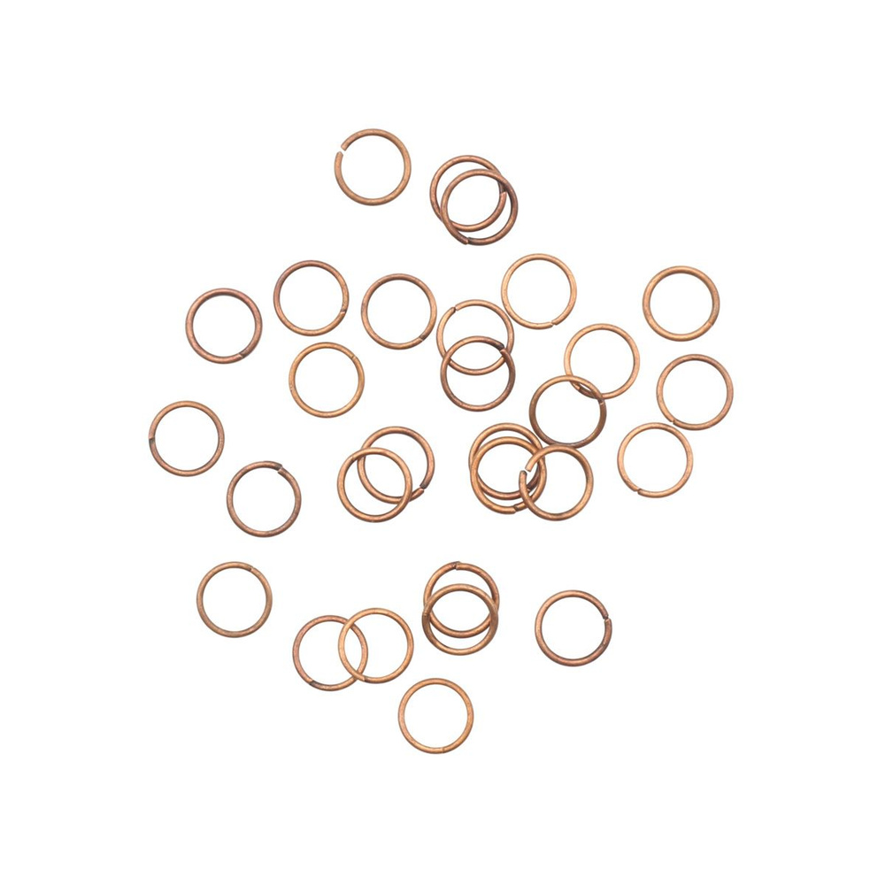 Кольцо соединительное Astra&Craft, 0.8*7 мм, 30 шт/упак, цвет медь, фурнитура для бижутерии  #1