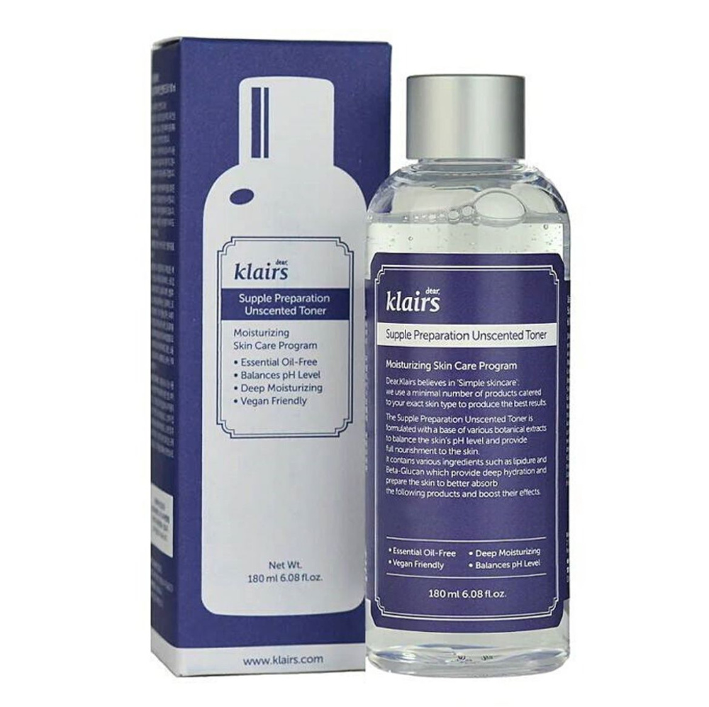 Тонер для лица смягчающий DEAR, KLAIRS Supple Preparation Unscented Toner 180 мл  #1