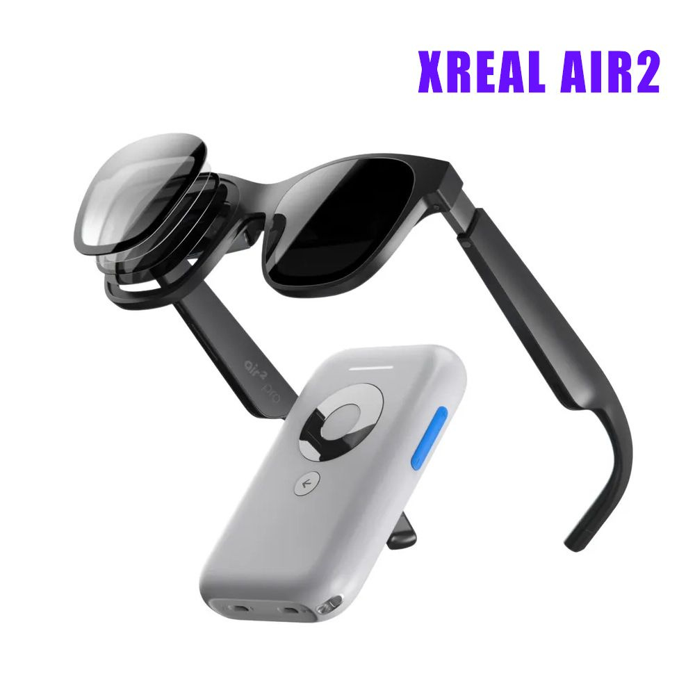 XREAL Air 2 AR-очки and Beam Bundle,Носимый дисплей с диагональю до 330 дюймов и комфортом в течение #1