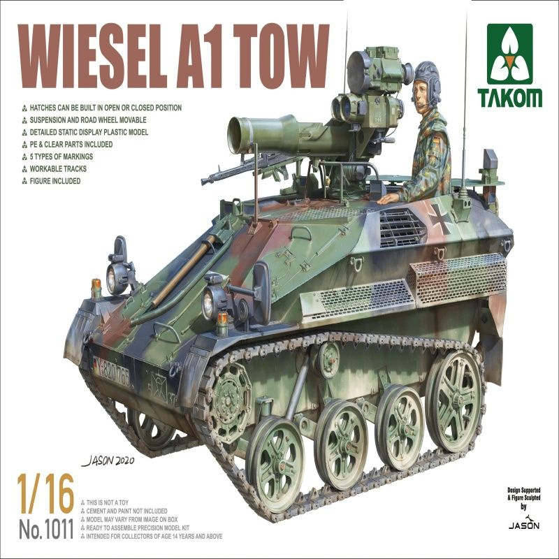 TAKOM 1011 1/16 wiesel a1 tow Модель танка #1