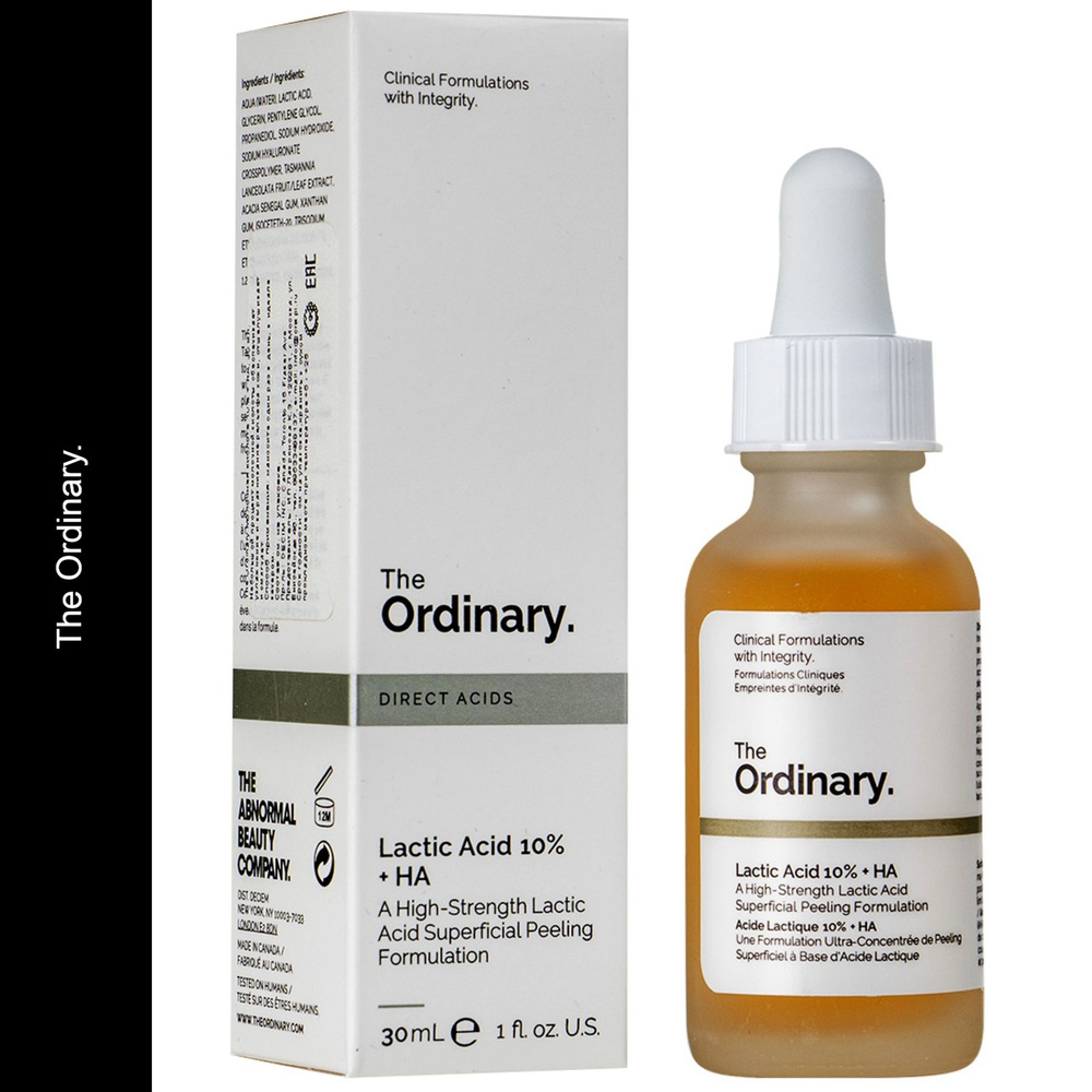 Сыворотка-пилинг для лица Lactic Acid 10% + HA The Ordinary, объём 30 мл, с молочной кислотой обеспечивает #1