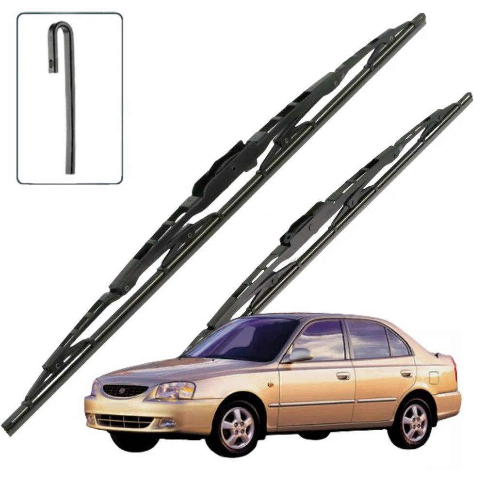 Дворники Hyundai Accent (2) LC / Хендай Акцент седан 1999 / 2000 - 2003/ - 2006 Щетки стеклоочистителя #1