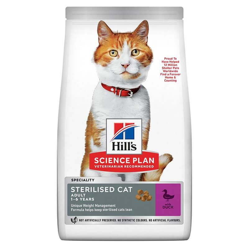 Корм для стерилизованных кошек Hill's Science Plan Sterilised Cat Young Adult с уткой 10 кг  #1