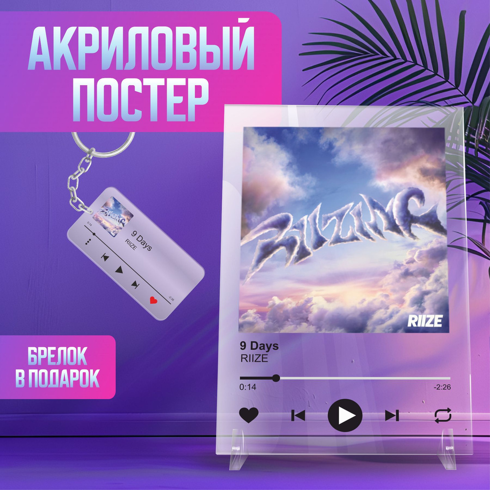 Spotify Спотифай постер интерьерный RIIZE - 9 Days #1