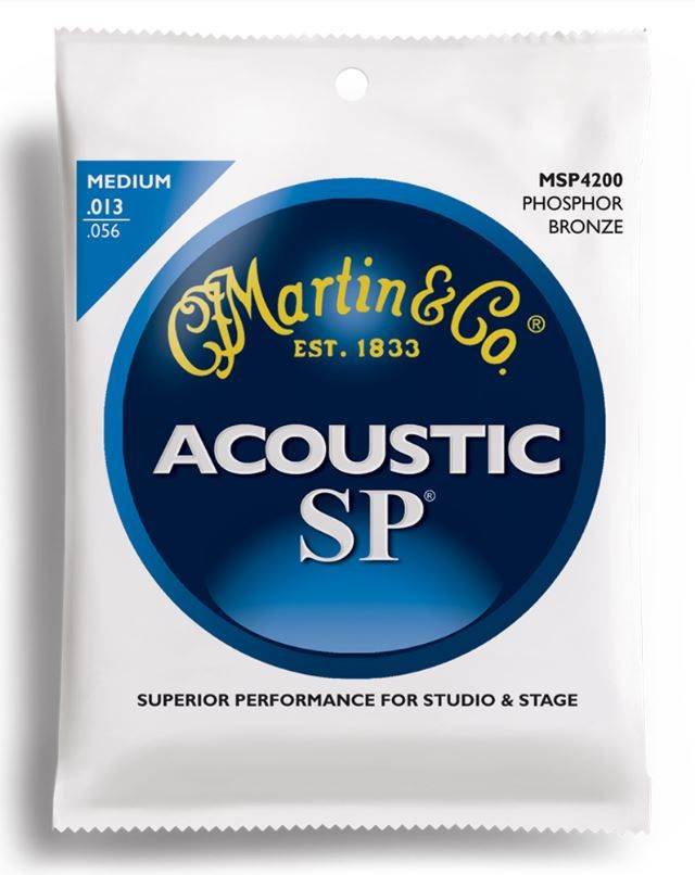 Струны для акустической гитары Martin MSP4200 Phosphor Bronze Acoustic SP Medium 13-56  #1