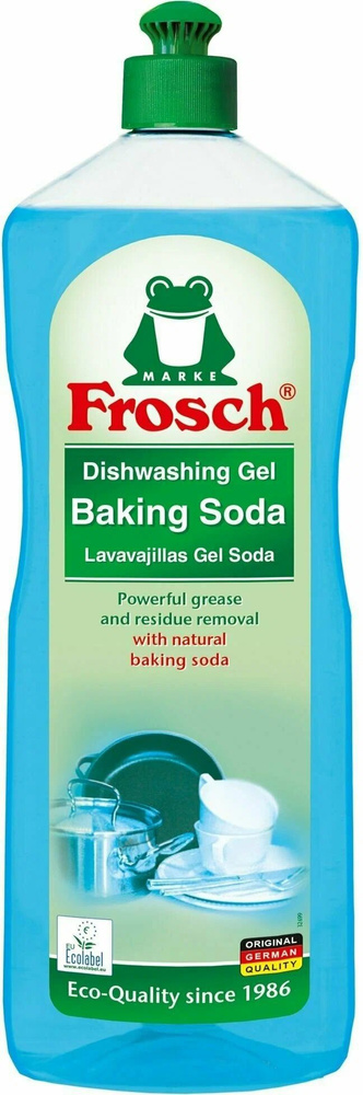 Frosch Dischwashing Gel Baking Soda Гипоаллергенное средство/гель для мытья посуды с содой/ 1л  #1