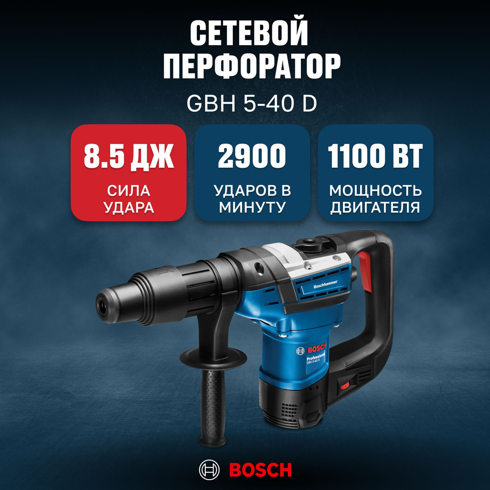 Перфоратор Bosch GBH 5-40 D SDS-Max 0611269020 #1