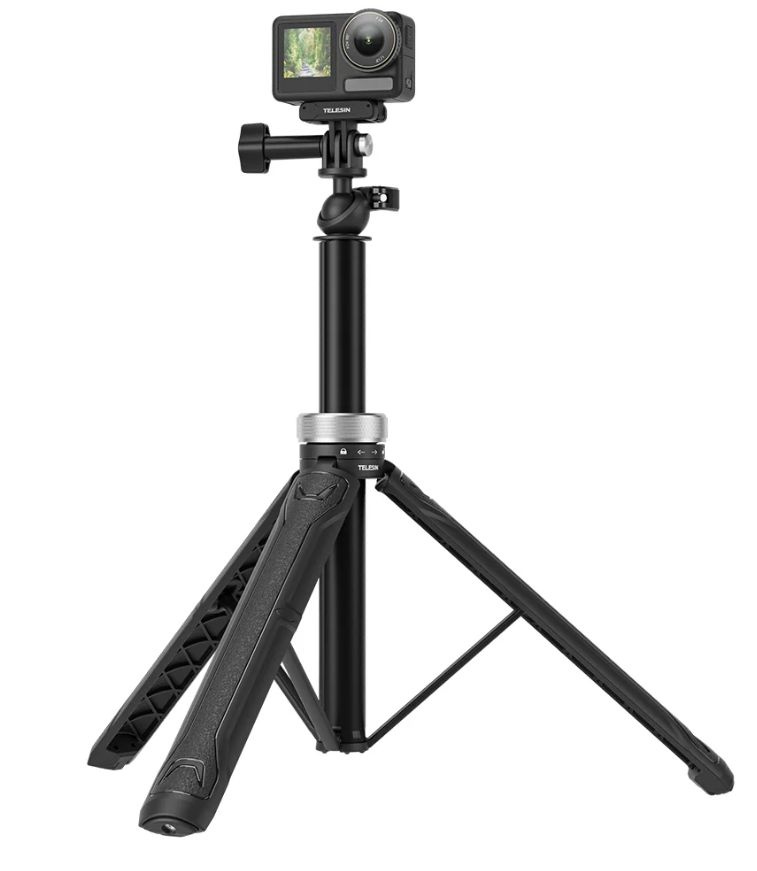 Телескопический монопод-штатив Telesin MAX Grip Tripod 30-150 см, S1-TSS-01  #1