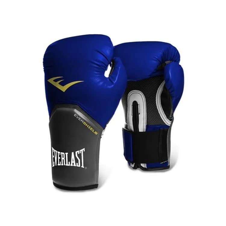 Перчатки боксерские Everlast Pro Style Elite 2212E синие, размер 12 Oz / тренировочные / искусственная #1