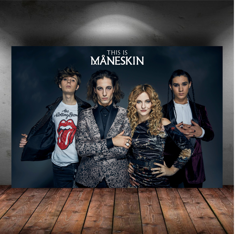 Print163 Постер "Maneskin", 75 см х 50 см #1