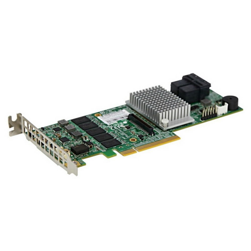 Контроллер SuperMicro AOC-S3108L-H8IR LSISAS3108 PCI-E3.0x8 2xMini-SAS HD SFF8643(x4) 12 Gb/s 2GB 1866MHz #1