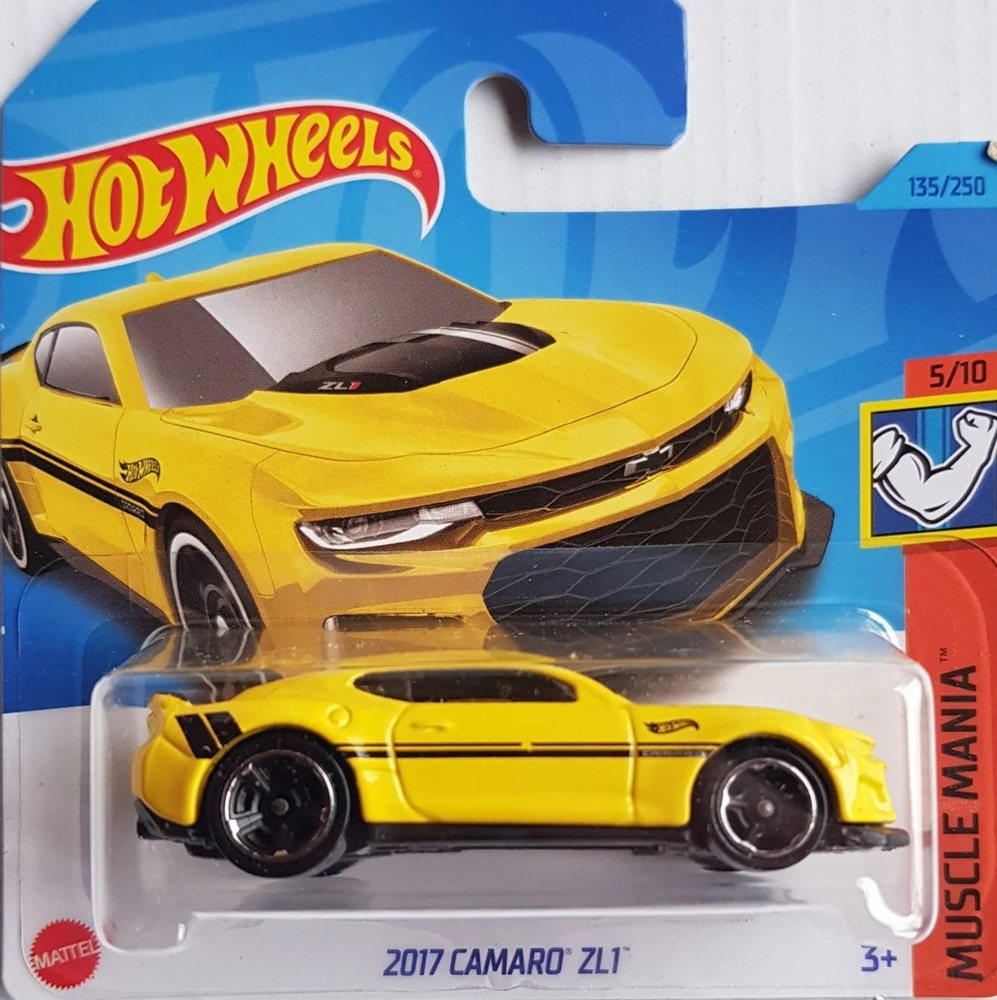 Машинка Хотвилс игрушка коллекционная Hot Wheels Базовой коллекции 2017 Camaro ZL1 5785_HKJ52  #1