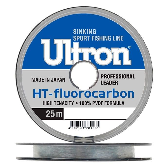 Леска ULTRON Fluorocarbon 0,25 мм., 5,5 кг, 25 м, прозрачная #1