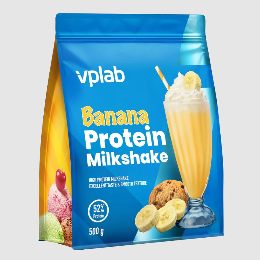 VPLAB Protein Milkshake Banana 500g, Протеиновый коктейль "Банан" #1