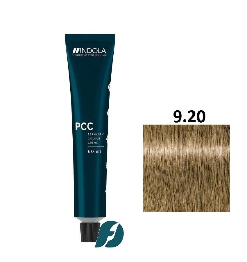 Indola Professional Permanent Caring Color 9.20 Стойкая крем-краска для волос блондин жемчужный натуральный, #1