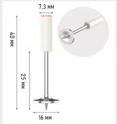 Гвозди монтажные/крепежные 7,3мм х 25мм 100 шт. #1