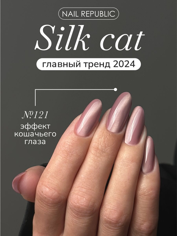 NR Гель-лак корейский кошачий глаз Silk Cat 2.0 121, 10 мл #1