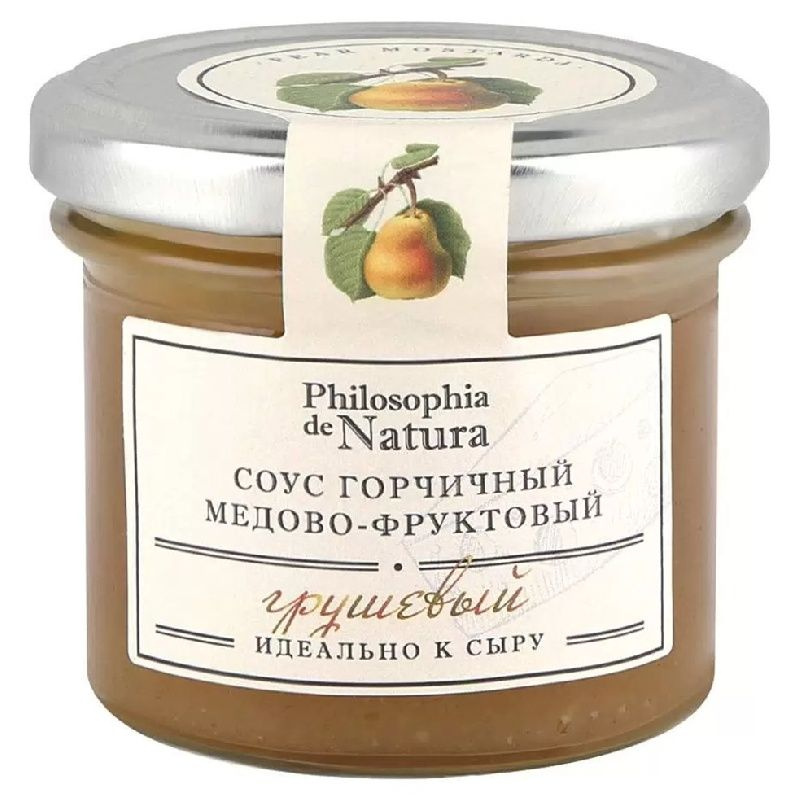 Соус Philosophia de Natura горчичный медово-фруктовый Груша 100г #1