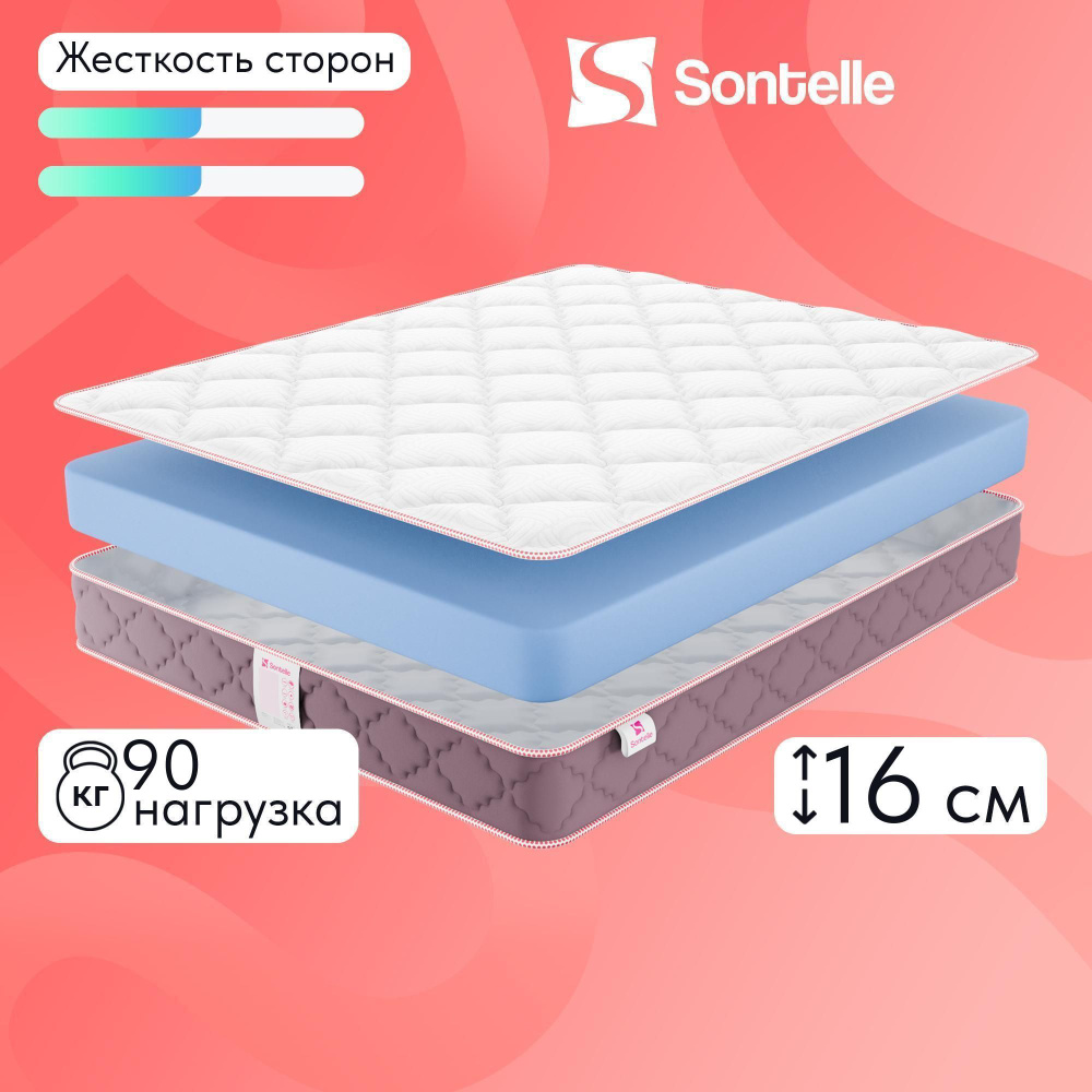 Матрас Sontelle Dream Flex, Беспружинный, 180х200 см #1