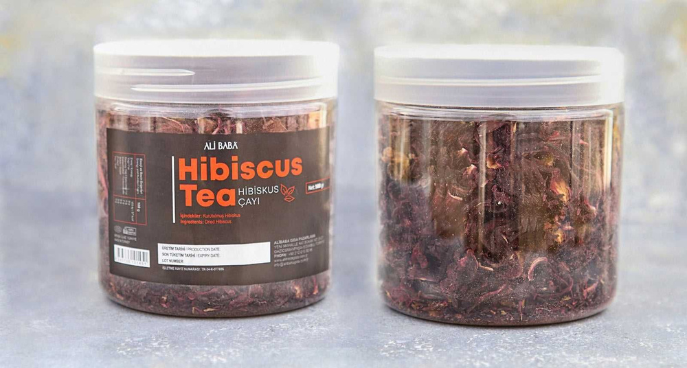 Турецкий чай из гибискуса Hibiscus Tea Ali Baba, банка #1