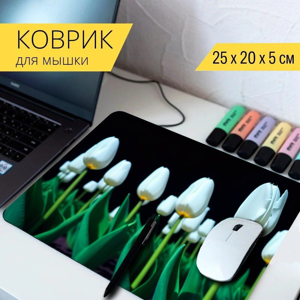 LotsPrints Коврик для мыши poc-PLACES-TULIP-1609, разноцветный #1