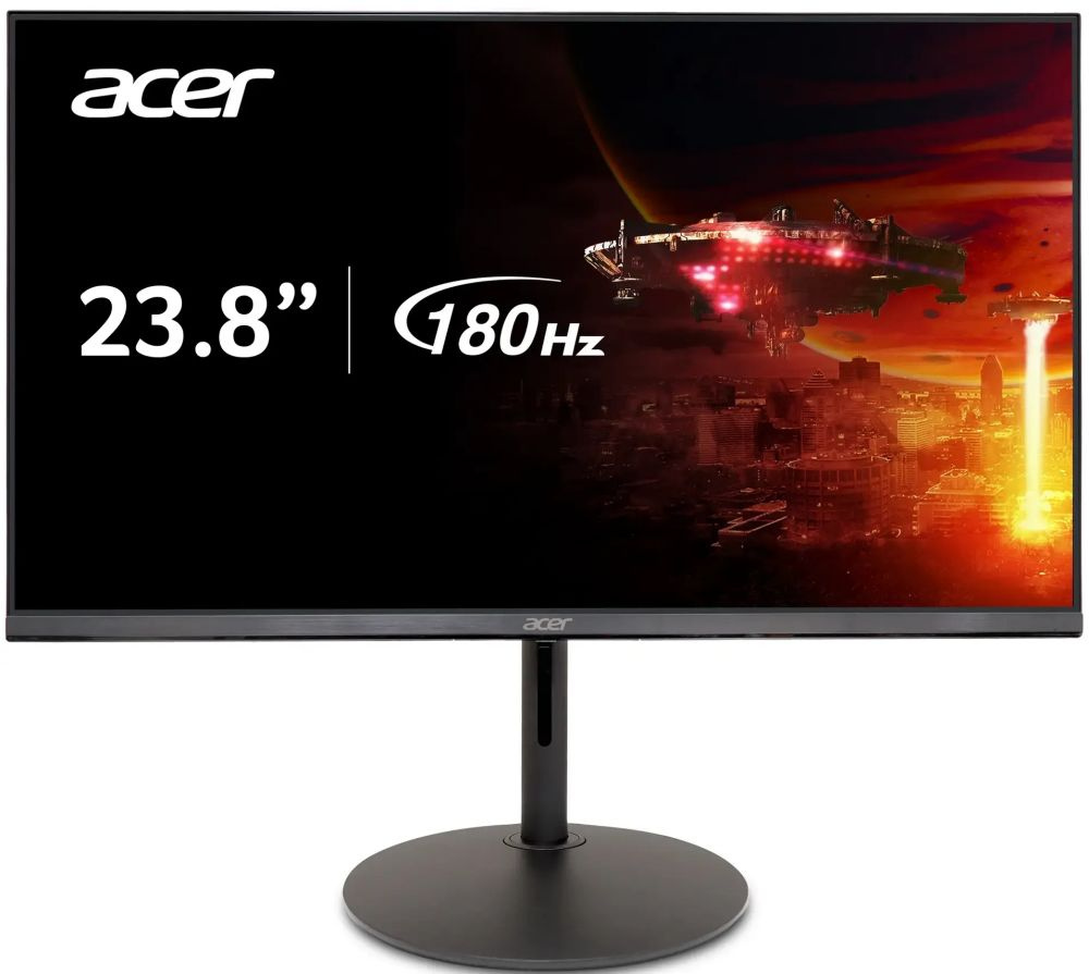 Acer 23.8" Монитор UM.QX0EE.315, черный #1