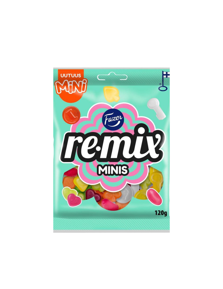 Remix Mini Minis Жевательный мармелад ассорти 120г #1