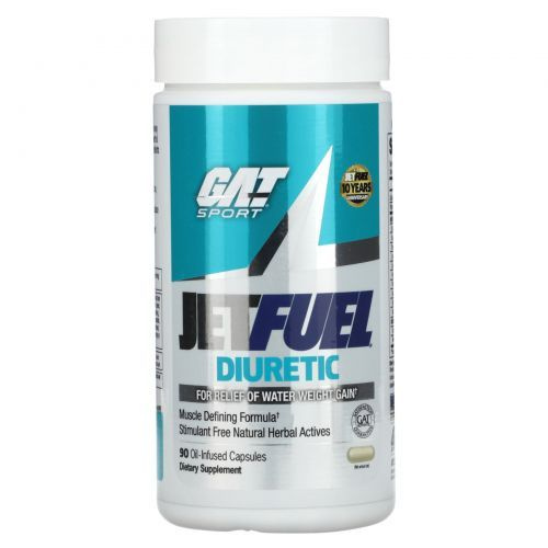 GAT, JetFUEL Diuretic, 90 масляных капсул #1