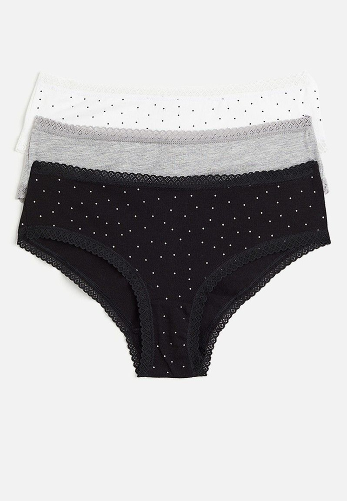 Комплект трусов хипстеры H&M Ladies Briefs, 3 шт #1