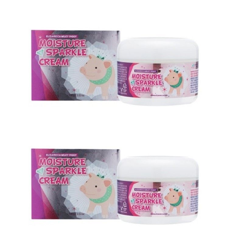 Elizavecca Увлажняющий крем для сияния кожи Milky Piggy Moisture Sparkle Cream, 100 гр, 2 шт  #1