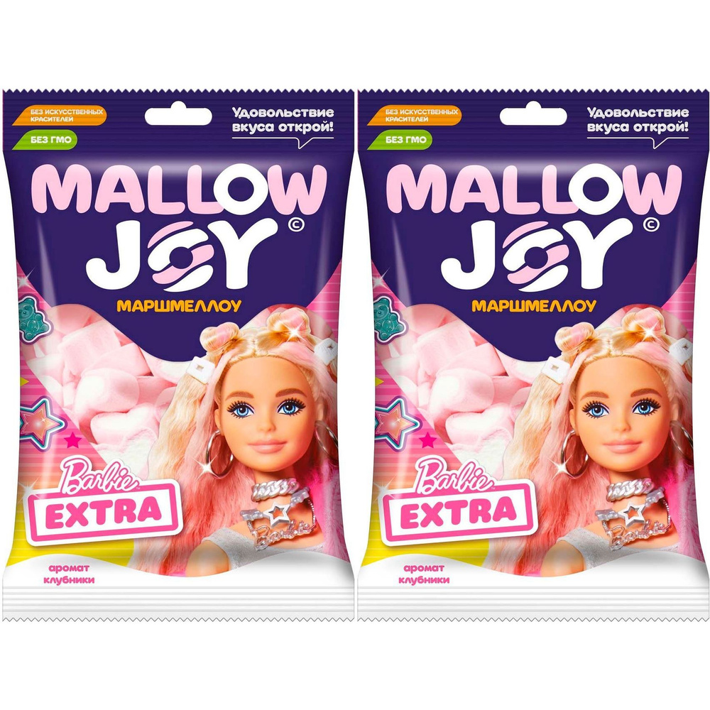 Маршмеллоу Конфитрейд Mallow Joy Barbie со вкусом клубники 100 г, набор: 2 штуки  #1