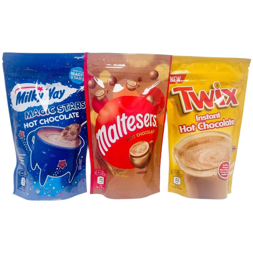 Горячий шоколад Милки Вей, Мальтизерс, Твикс / Hot Chocolate Milky Way, Maltesers, Twix, 3 штуки по 140 #1