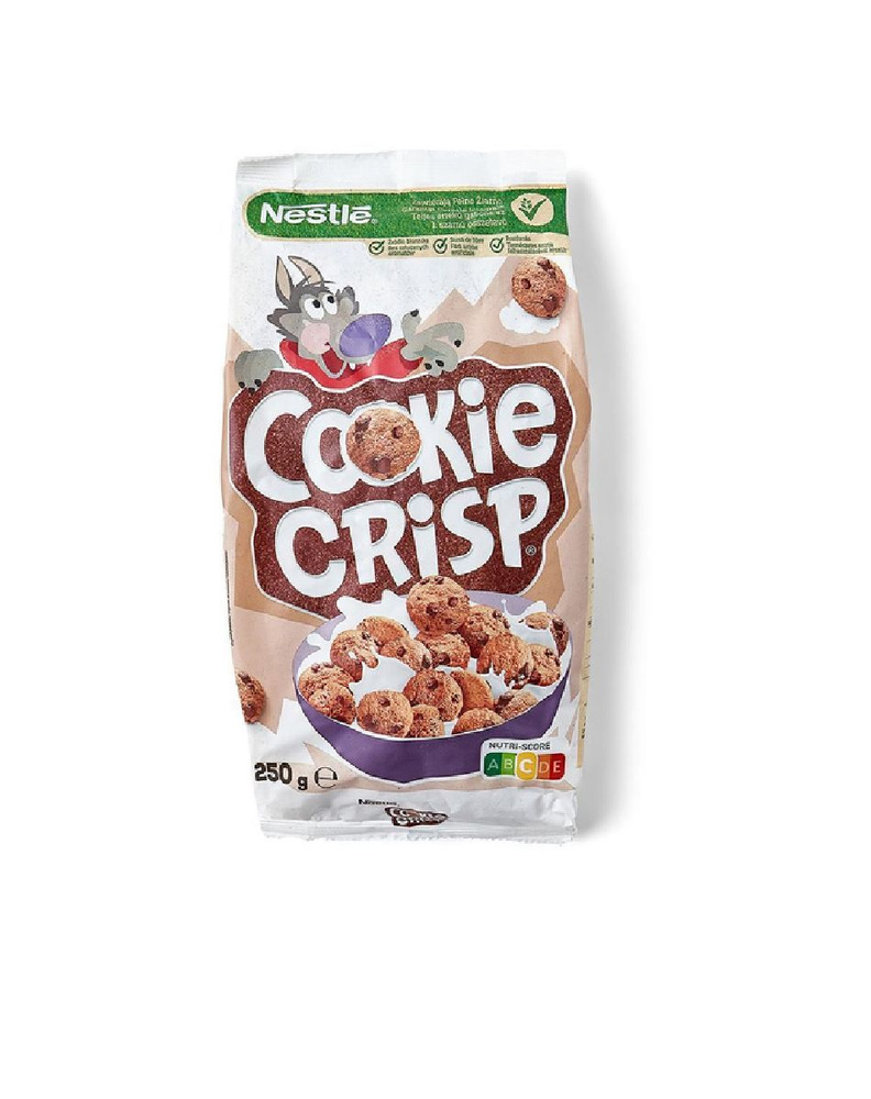 Завтрак готовый Cookie Crisp Печенье с шоколадными каплями, Nestle, 250 г, Польша  #1