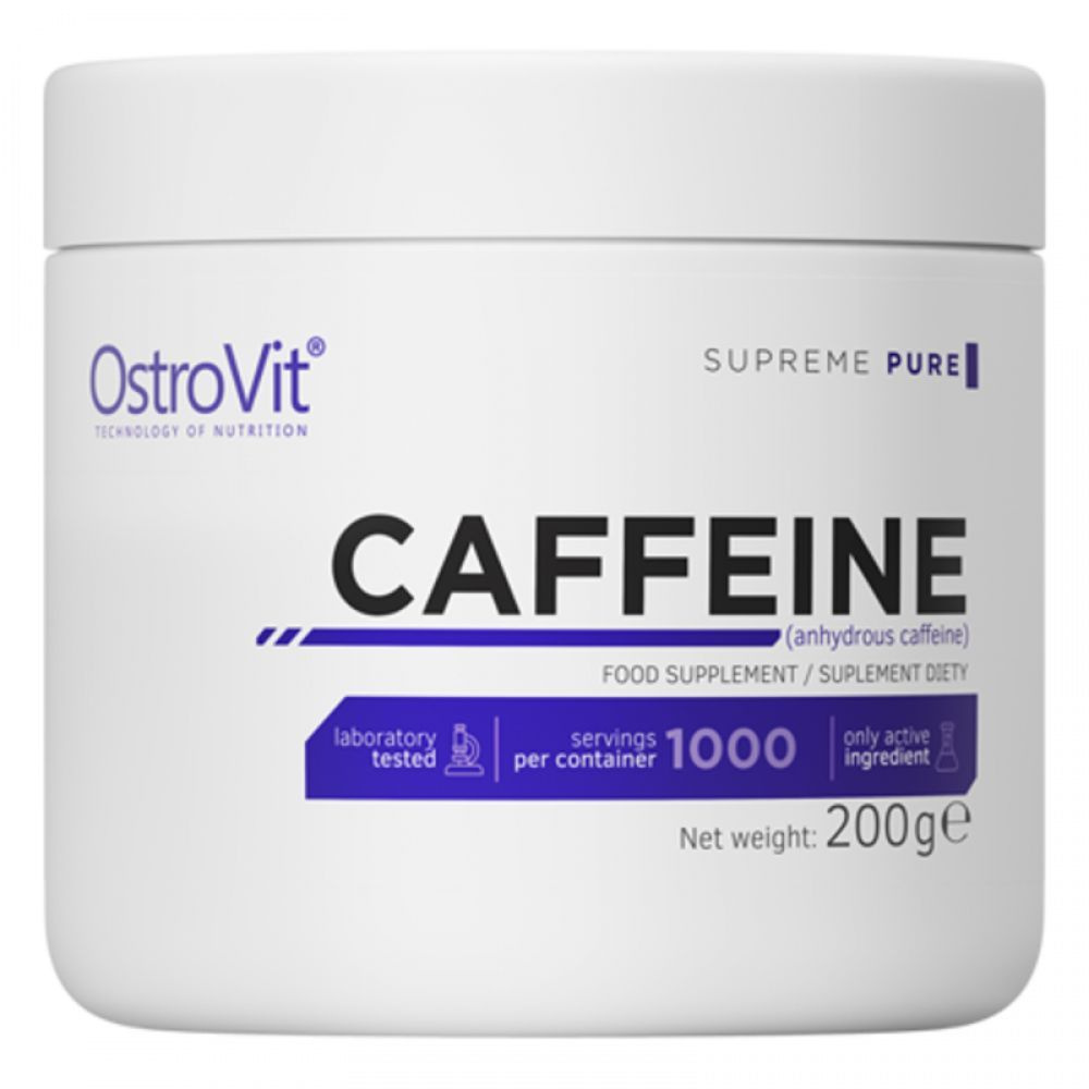 Кофеин Ostrovit Caffeine, 200г - натуральный без вкуса #1