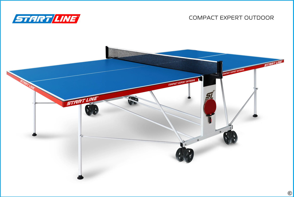 Теннисный стол START LINE Compact Expert Outdoor-6 Синий всепогодный 6044-4  #1