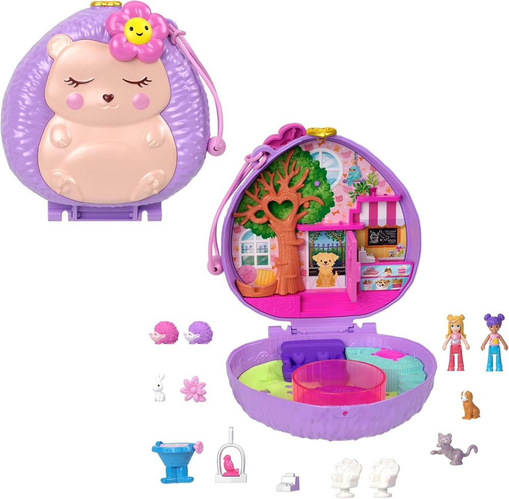 Игровой набор Polly Pocket Hedgehog Coffee Shop в виде ежика #1