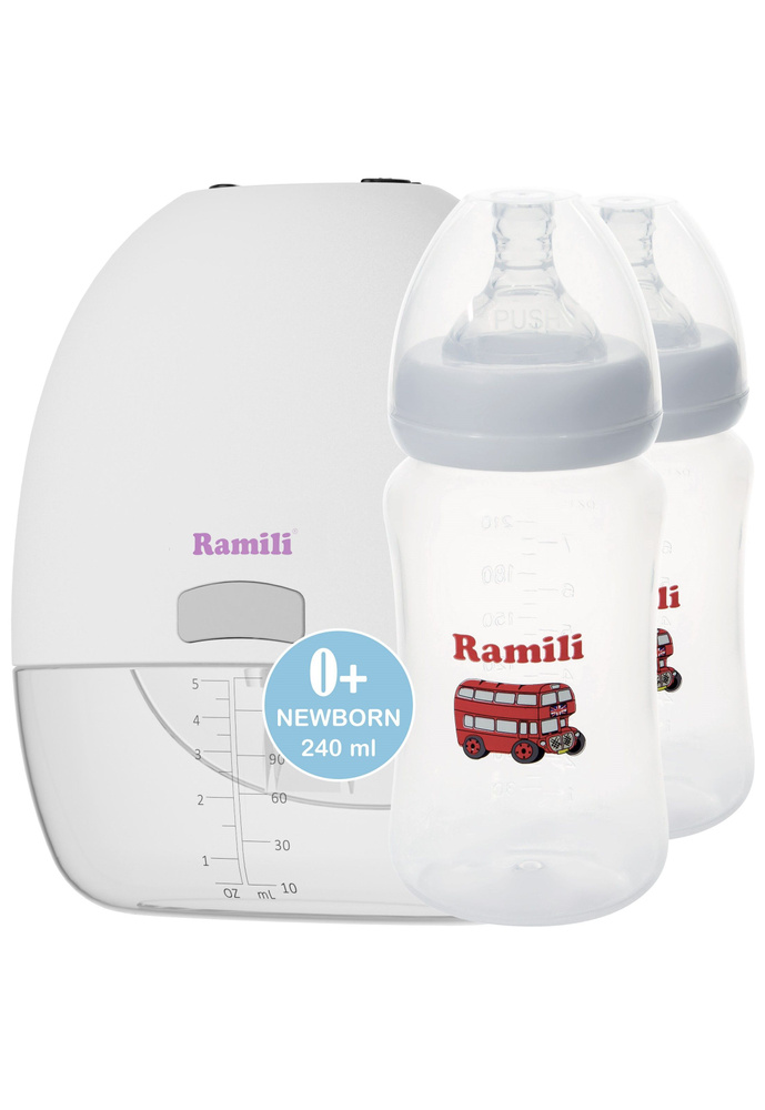 Двухфазный электрический молокоотсос Ramili SE150 с двумя бутылочками 240ML (SE150240MLX2)  #1